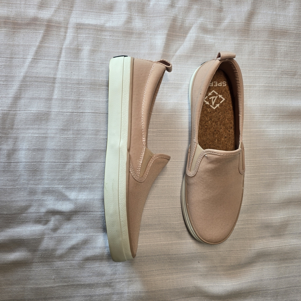New Sperry Pink Gore SeaCycled Slip-On Sneakers Boat Shoes 7.5 Coastal Summer - Picture 3 of 8